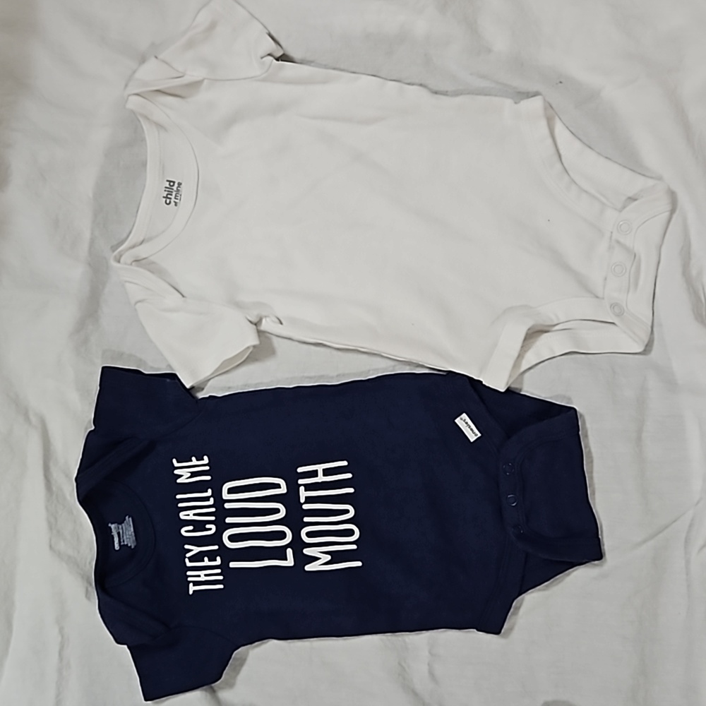 5 for $15!! 2 Baby Boys Bodysuits 3-6 Mos Child of Mine by Carter's & Onesies